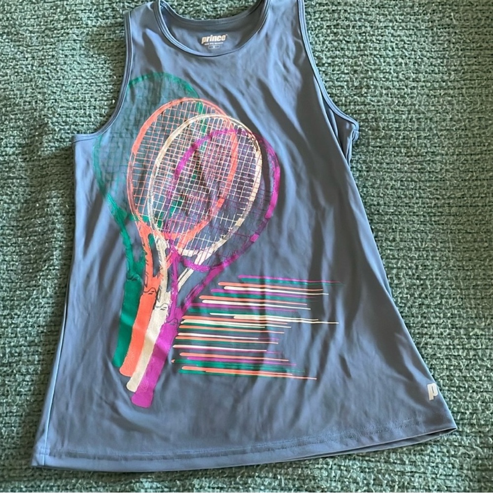 Prince 🎾 Blue and Pink Tank Top